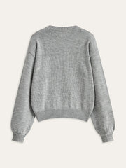 Flower Applique Sweater