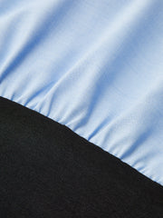 Color-Block Panel Tie-Waist Shirt