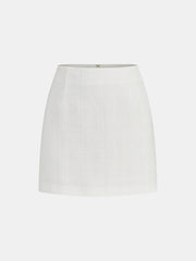 Tweed Strapless Top and Mini Skirt Set