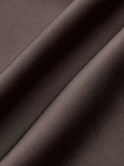 Satin Wrap-Front Long-Sleeve Top