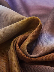 Criss Cross Printed Mesh Long-Sleeve Top