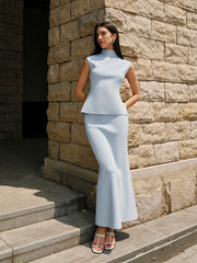 Knitted Mid-Waist Skirt