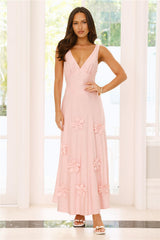 Juicy Floral Maxi Dress Pink